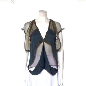 Stella McCartney semi-sheer blouse - size small (IT40)